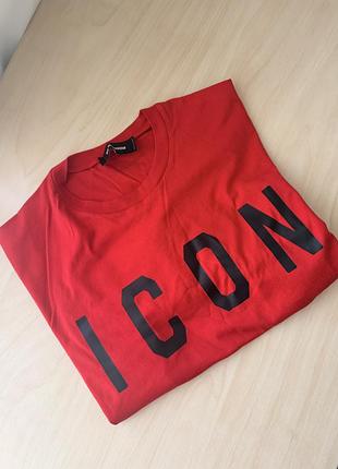 Оригінальна футболка dsquared2 icon, l, червона