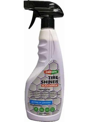 Очищувач-чорніння гуми 500мл tyre shiner black mirrow тм osborn