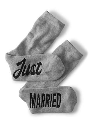 Мужские махровые носки с надписью молодёжа just married pj place the children's place one size