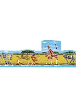 Пазл melissa&amp;doug мега, 4 в 1 "сафаре", 96 элементов (md8915)