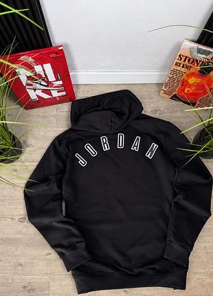 Худи jordan 23 черные — мужское теплое худи с капюшоном и принтом s-xl