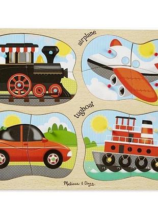 Пазл melissa&amp;doug 4 в 1 транспорт (md9865)