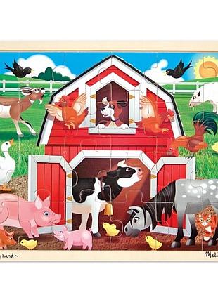 Пазл melissa&doug в рамці ферма, 24 елементи (md19061)