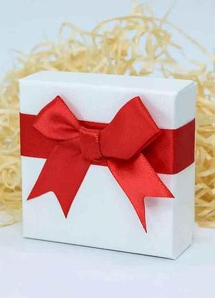 Коробочка подарочная красная 59914 для набора, 7х7х3.5см тм xuping