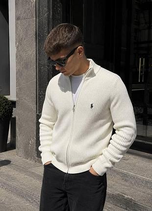 Стильний кардиган светр polo ralph lauren white