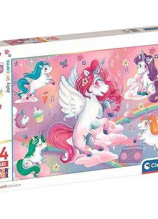 Пазл clementoni maxi jolly unicorns 24 елементи (28525)