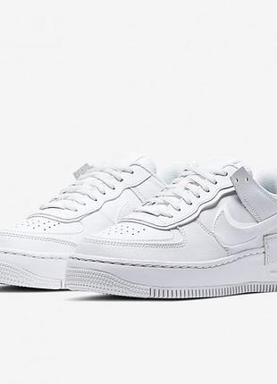 Nike air force 1 shadow  женские кожаные кроссовки-кеды