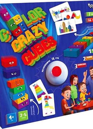 Настільна гра danko toys color crazy cubes (укр.) (ccc-02-01u)