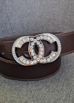 Кожаный ремень chanel