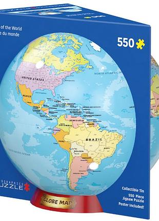 Пазл eurographics мапа світу подарункова коробка 550 елементів (8551-5863)