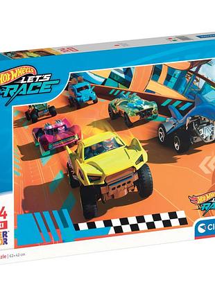 Пазл clementoni hot wheels серия maxi, 104 элемента (25762)