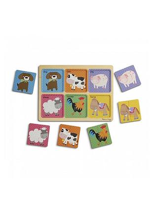 Пазл melissa&amp;doug деревянные в футляре "друзья фермы" (md31363)