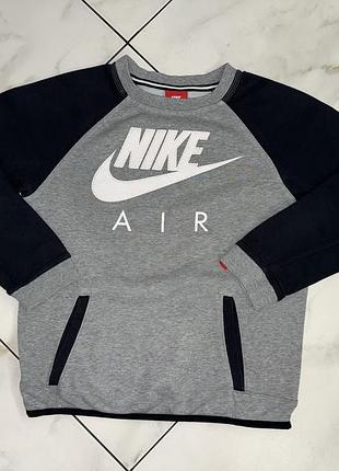 Коттоновый свитшот спортивная кофта nike air 10-11 лет (140-146см) на мальчика