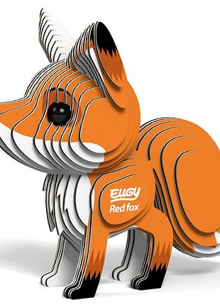 Пазл eugy 3d зоопарк красная лиса (xeg-072)