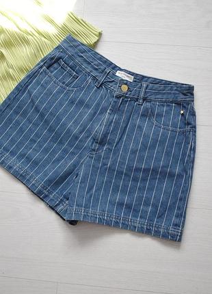 Красивые джинсовые шорты в полоску des petits hauts