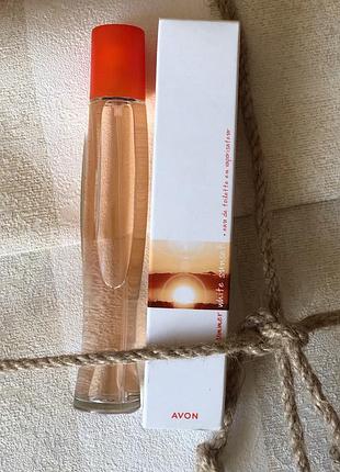 Туалетна вода avon summer white sunset 50 мл для жінок