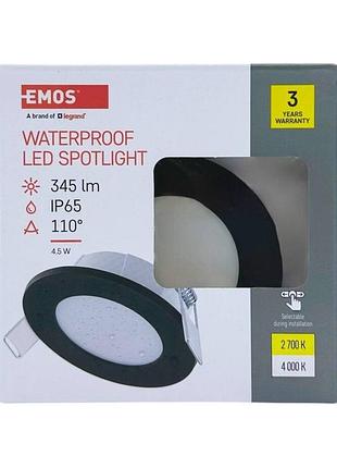 Водостойкий светодиодный точечный светильник 4,5w
