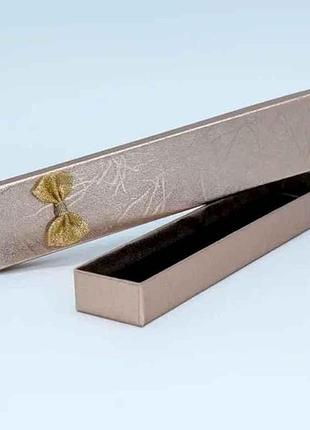 Коробочка подарочная медная 59906 для цепочек, браслетов, 21х4х2см тм xuping