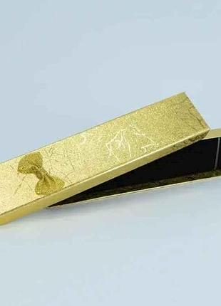 Коробочка подарочная желтая 59906 для цепочек, браслетов, 21х4х2см тм xuping