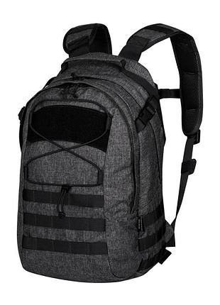 Рюкзак туристичний helikon-tex 21л backpack - nylon polyester blend - melange black-grey (pl-edc-np-m1)
