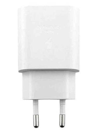Мережевий зарядний пристрій pd type-c s style pd25w (n l) білий в т.у. тм gerlax
