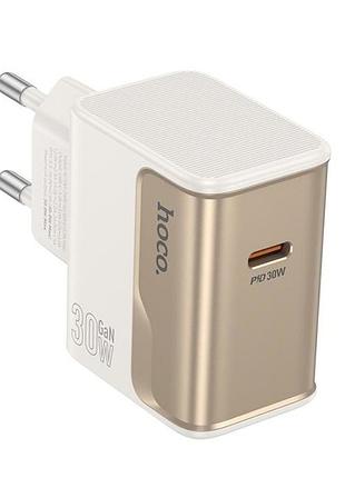 Зарядний пристрій 220в pd 30w+qc3.0 type-c hoco cs72a
