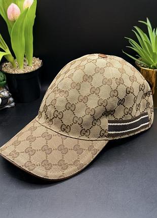 Монограмна кепка канва gucci