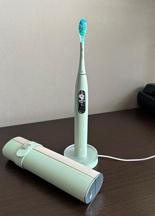 Електрична зубна щітка oclean x ultra set green