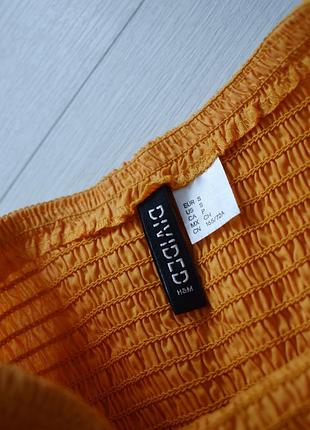 Оранжевая юбочка h&amp;m s 3