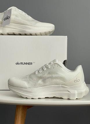 😍 женские кроссовки alo yoga runner white a0590u 📦