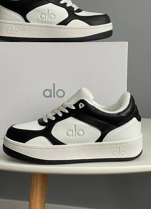 😍 женские кроссовки alo yoga recovery mode sneaker black white 📦