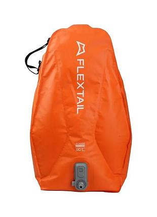 Душ портативний flextail tiny shower bag із ємністю та насосом 20 л помаранчевий (tsb-650)