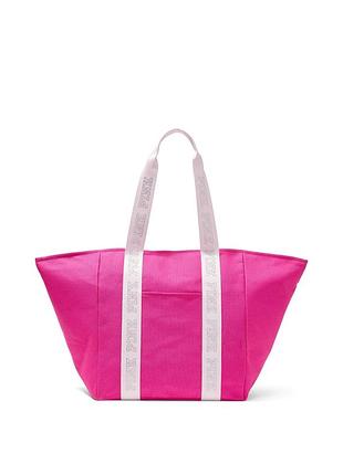 Яркая и стильная сумка шопер pink victoria's secret