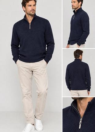Джемпер з коміром-стійкою на блискавці (1/4 zip) від бренду m&s (marks & spencer).