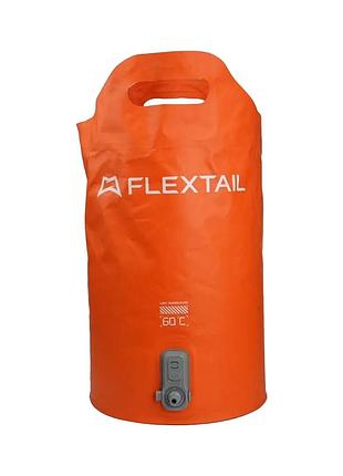 Душ портативний flextail tiny shower bucket із ємністю та насосом 20 л помаранчевий (tsb-700)