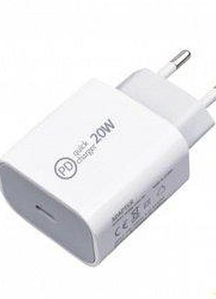Мережевий зарядний пристрій qc3.0 pd 41-ac quick charge 3.0 5v/2а зарядка