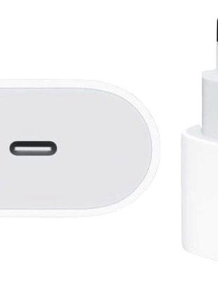 Адаптер питания usb-c мощностью 20 вт 3а oem usb-c поддержка smart charge для заряда iphone ipad air белый