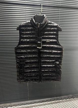 Мужская жилетка безрукавка hugo boss black
