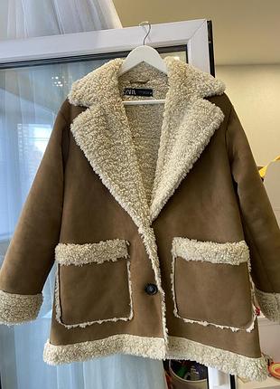 Дублянка жіноча zara коричнева