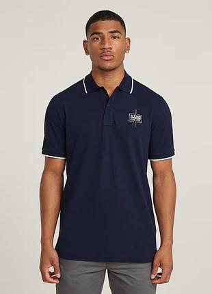 Поло футболка g-star raw chest logo striped polo