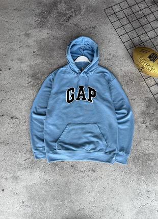 Худі gap блакитна чоловічі кофти спортивні геп