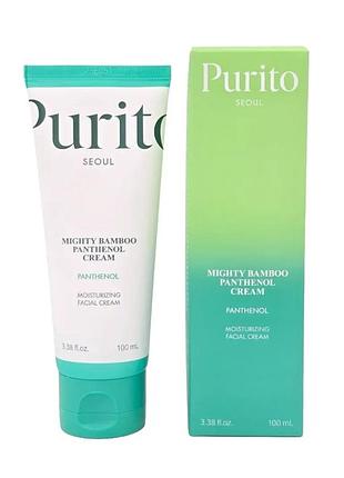 Крем увлажняющий с пантенолом purito seoul mighty bamboo panthenol cream 100 ml