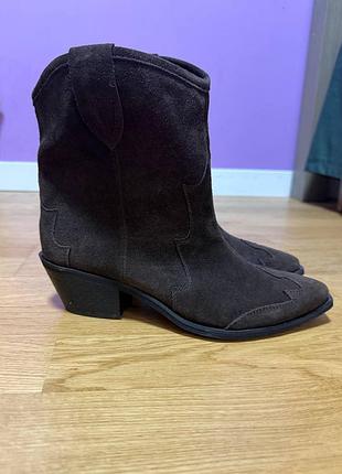 Нові високі замшеві ковбойські чоботи казаки artell cowboy boots high, розмір 40 (26 см)