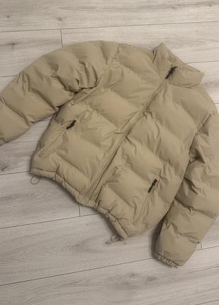 Чоловічий новий пуховик зимовий куртка зима бежевий pull&bear xl