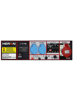 Генератор бензиновий heron, egi 68-3, 400/230 v, 6,8 kva