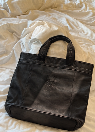 Сумка-тоут longchamp cavalier , натуральная кожа (оригинал)