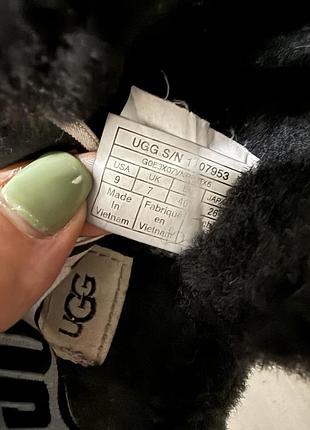 Жіночі уггі ugg хутряні чорні 5