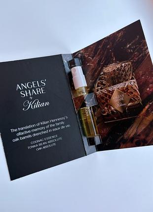 Мініатюра парфумованої води kilian paris angels share eau de parfum with tonka bean