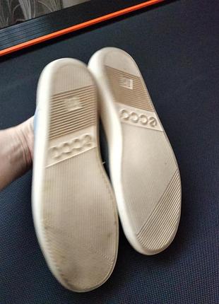 Ecco кроссовки голубые 39 25.5см стелька 4