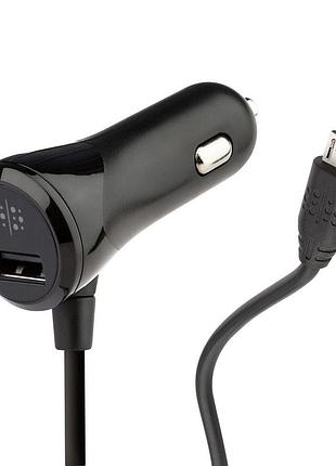 Автомобильное зарядное устройство randomorder microusb+usb 5v 2.1a